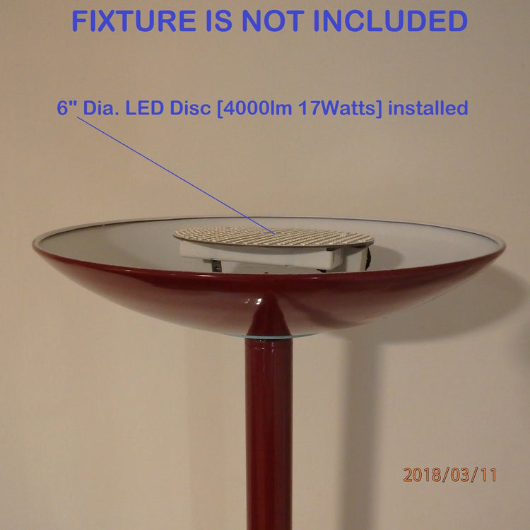 LED Disc Replacement for Halogen Torchiere Floor Lamps