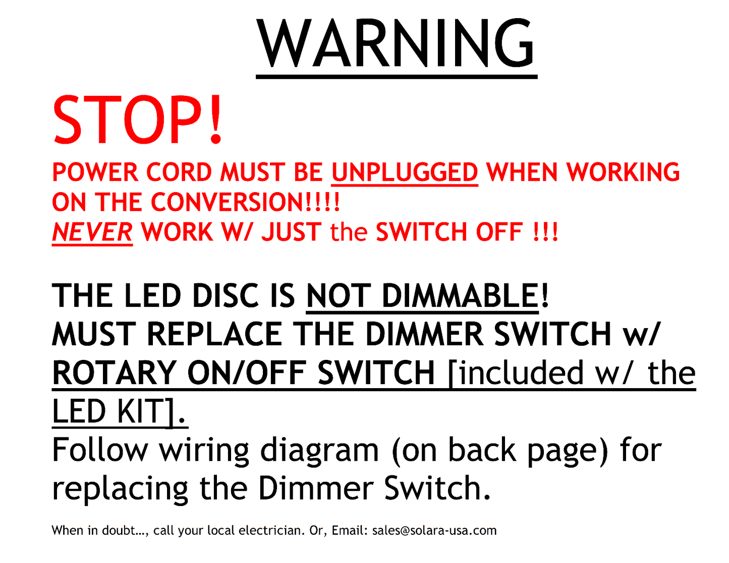 8" Diameter, 5400-Lumen LED Disc for Conversion from Halogen-Bulb Torchiere Floor Lamp, P/N: SPTL180LR+420LMC-TL-COLOR