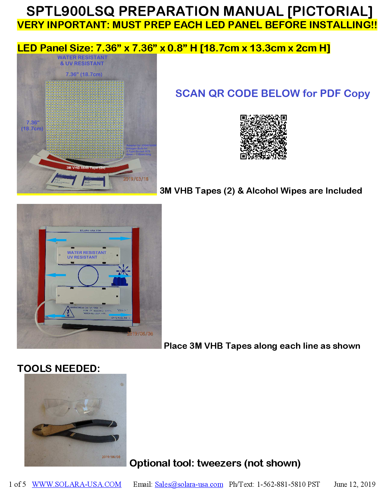 8000lm LED Panel Replacement for Halogen Bulb in Flood Light Fixtures, P/N: SPTL900LSQ-M-COLOR