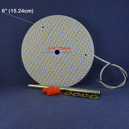 6" Diameter 4000-lumen LED Circular Light for Ceiling Light & Ceiling Fan Light, P/N: SPTL420LMC6-COLOR