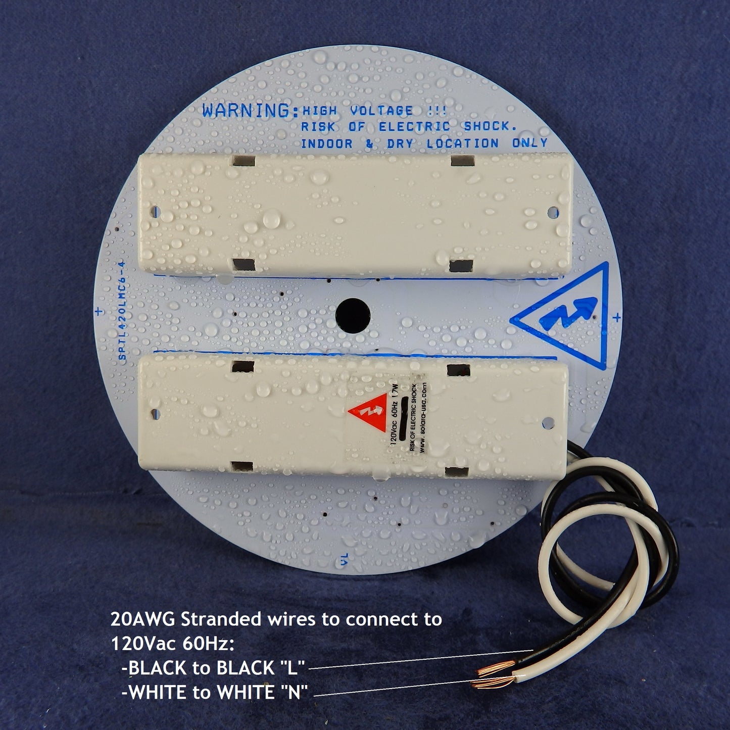 6" Diameter 4000-lumen LED Circular Light for Ceiling Light & Ceiling Fan Light, P/N: SPTL420LMC6-COLOR