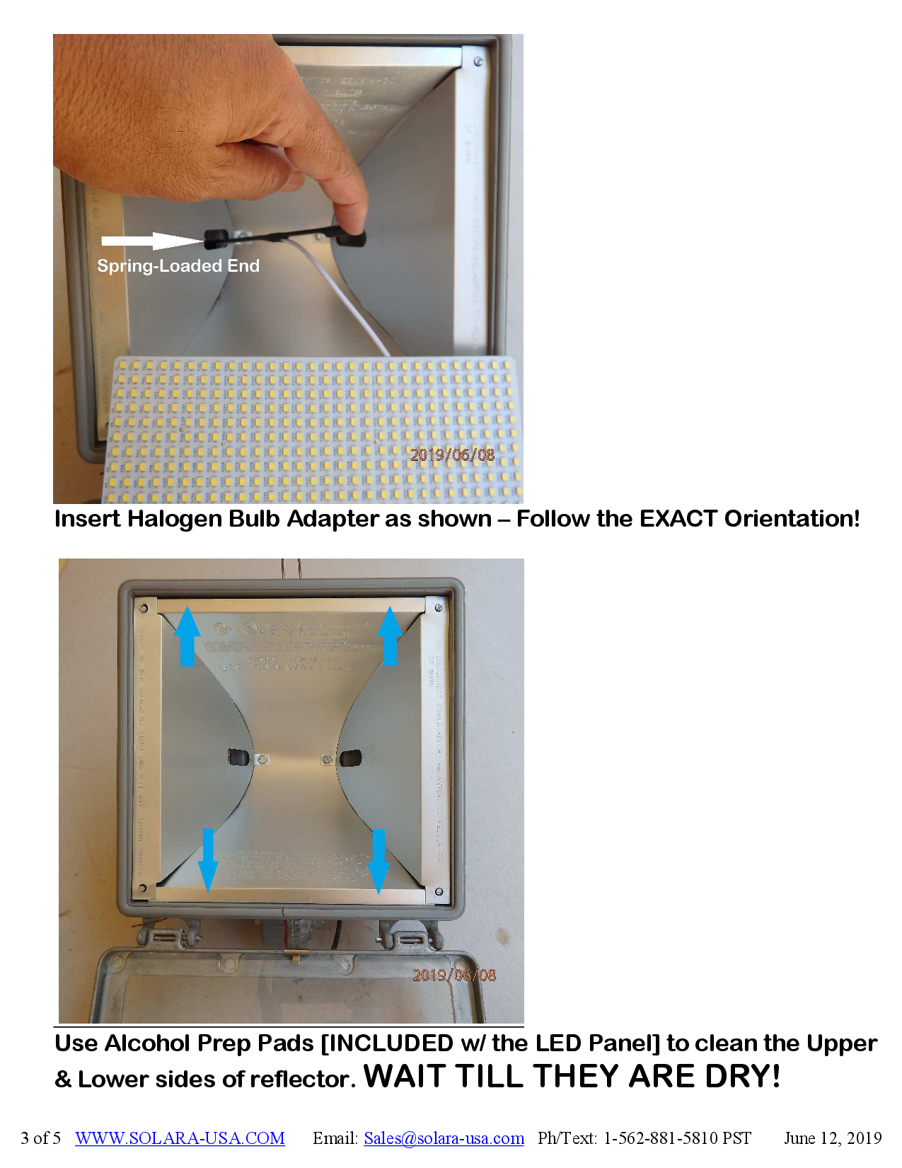 8000lm LED Panel Replacement for Halogen Bulb in Flood Light Fixtures, P/N: SPTL900LSQ-M-COLOR