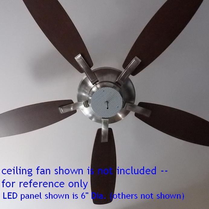 6" Diameter 4000-lumen LED Circular Light for Ceiling Light & Ceiling Fan Light, P/N: SPTL420LMC6-COLOR
