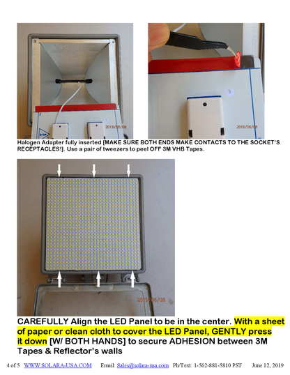 8000lm LED Panel Replacement for Halogen Bulb in Flood Light Fixtures, P/N: SPTL900LSQ-M-COLOR