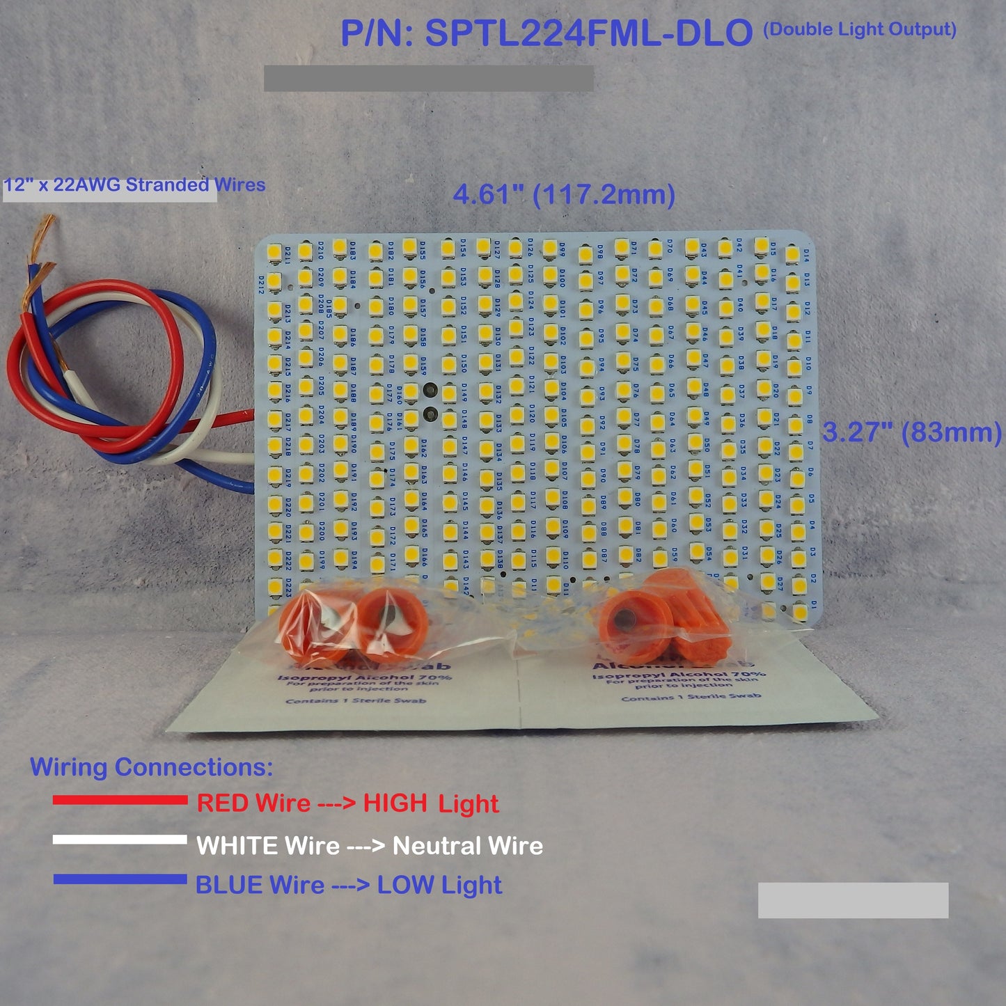 Our Very BRIGHT LED Replacement for Fluorescent Desk Lamp, P/N: SPTL224FML-COLOR