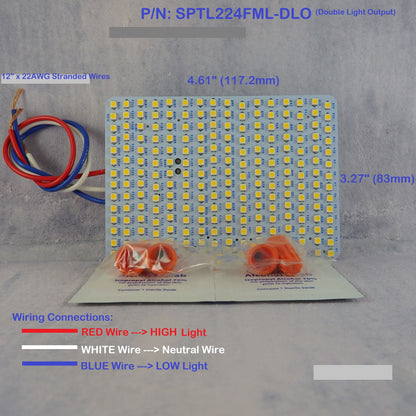 Our Very BRIGHT LED Replacement for Fluorescent Desk Lamp, P/N: SPTL224FML-COLOR