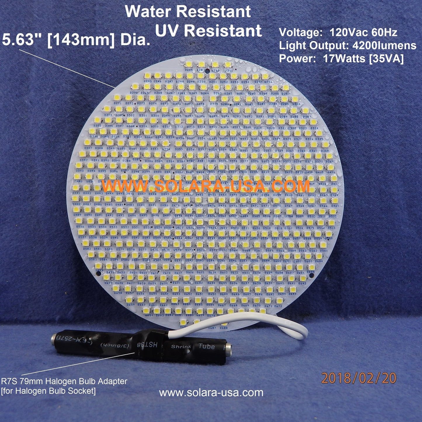 4200lm LED Kits for Halogen Bulb Replacement for Aqualumin II Fixture, P/N: SPTL448LM56-PLII-COLOR