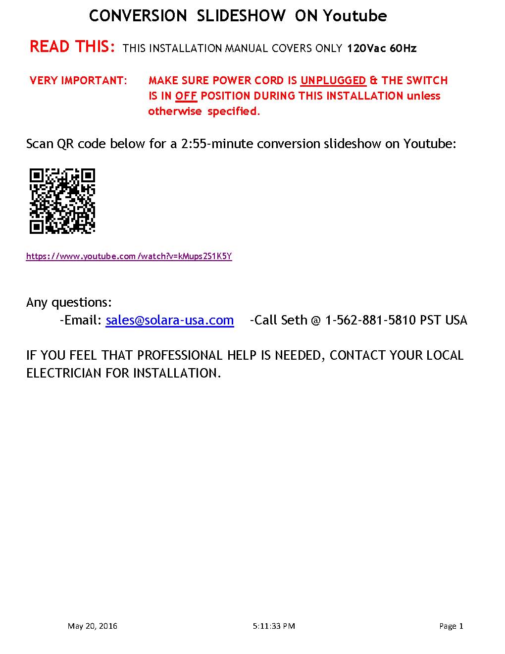 Our Very BRIGHT LED Replacement for Fluorescent Desk Lamp, P/N: SPTL224FML-COLOR