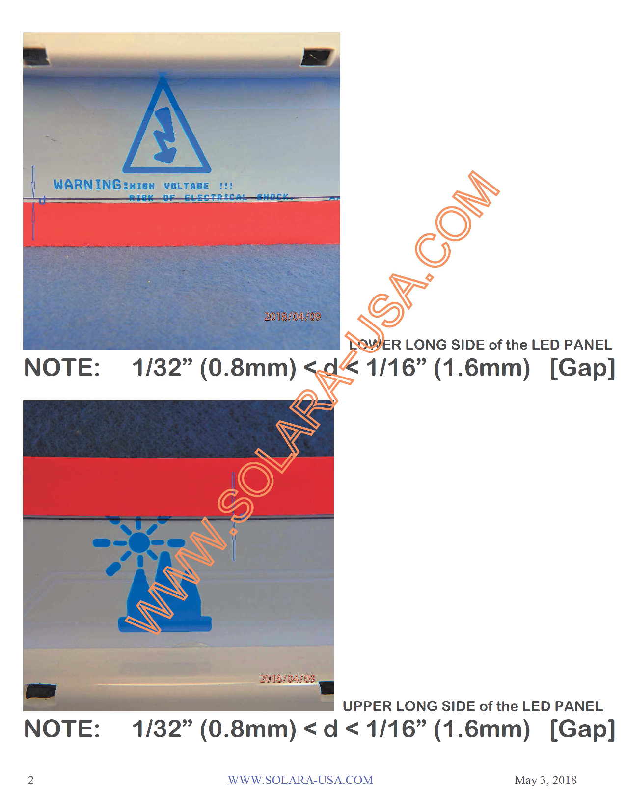 5500lm LED Panel Replacement for Halogen Bulb in Twin-Pack Shop Light Fixtures, P/N: SPTL616LRC-M-COLOR