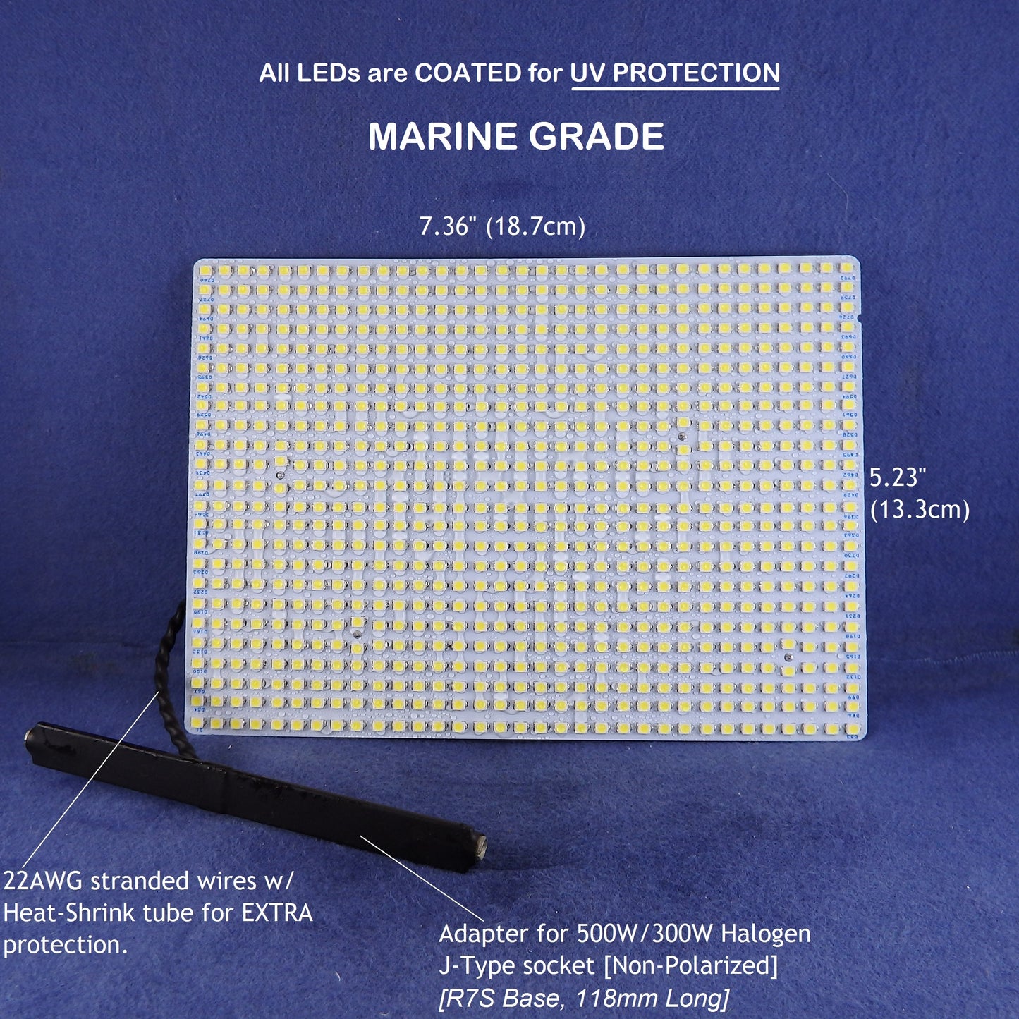 7000lm LED Panel Replacement for Halogen Bulb in Flood Light Fixtures, P/N: SPTL792LRC-M-COLOR