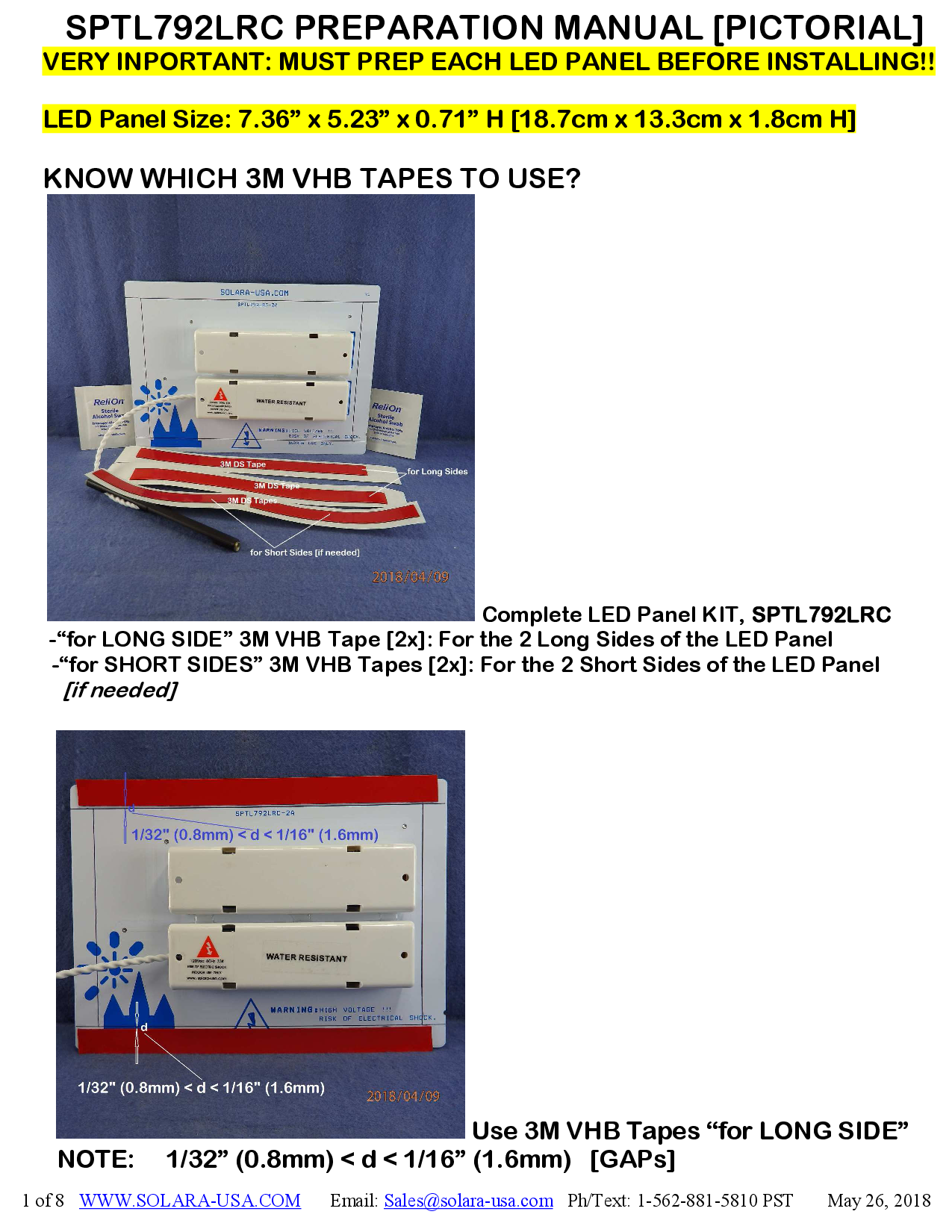 7000lm LED Panel Replacement for Halogen Bulb in Flood Light Fixtures, P/N: SPTL792LRC-M-COLOR