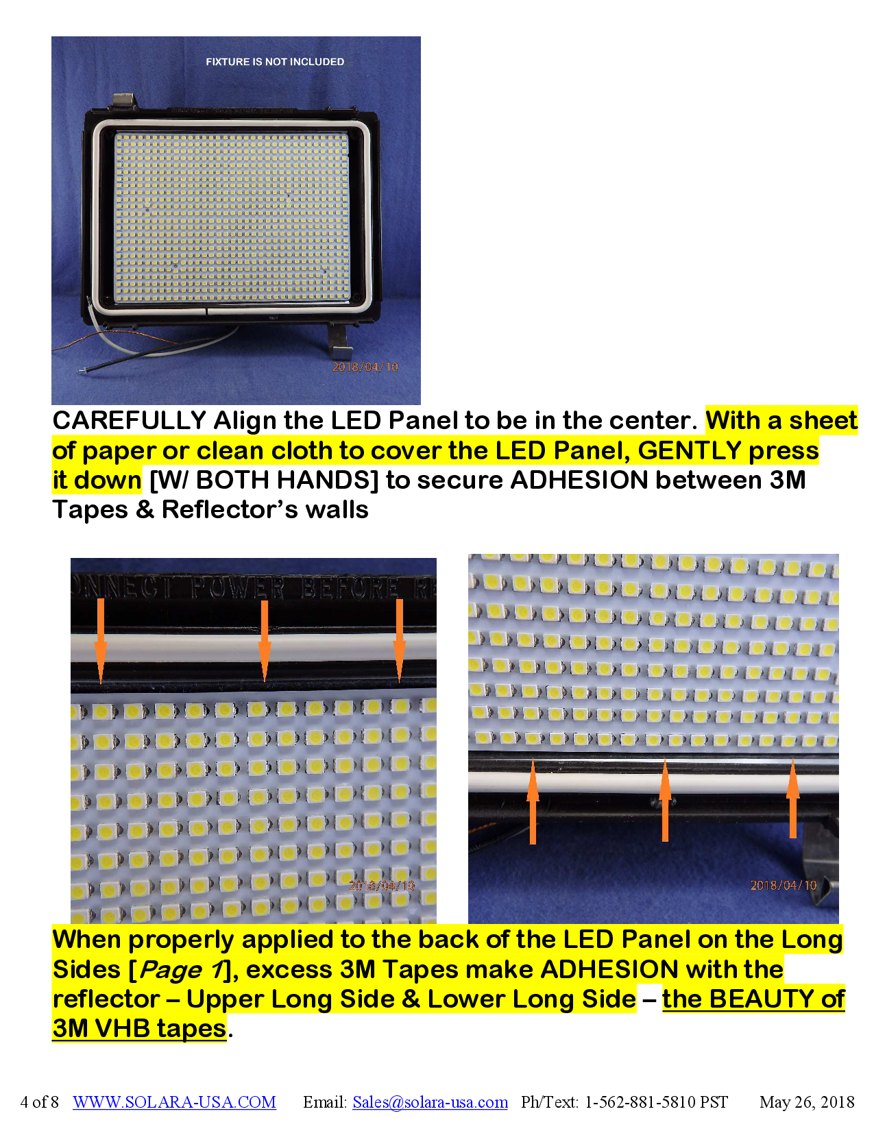 7000lm LED Panel Replacement for Halogen Bulb in Flood Light Fixtures, P/N: SPTL792LRC-M-COLOR