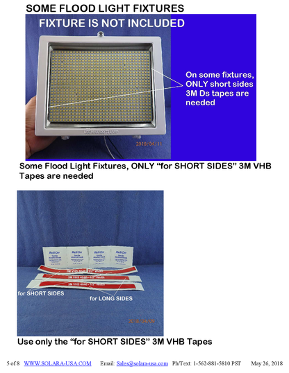 7000lm LED Panel Replacement for Halogen Bulb in Flood Light Fixtures, P/N: SPTL792LRC-M-COLOR