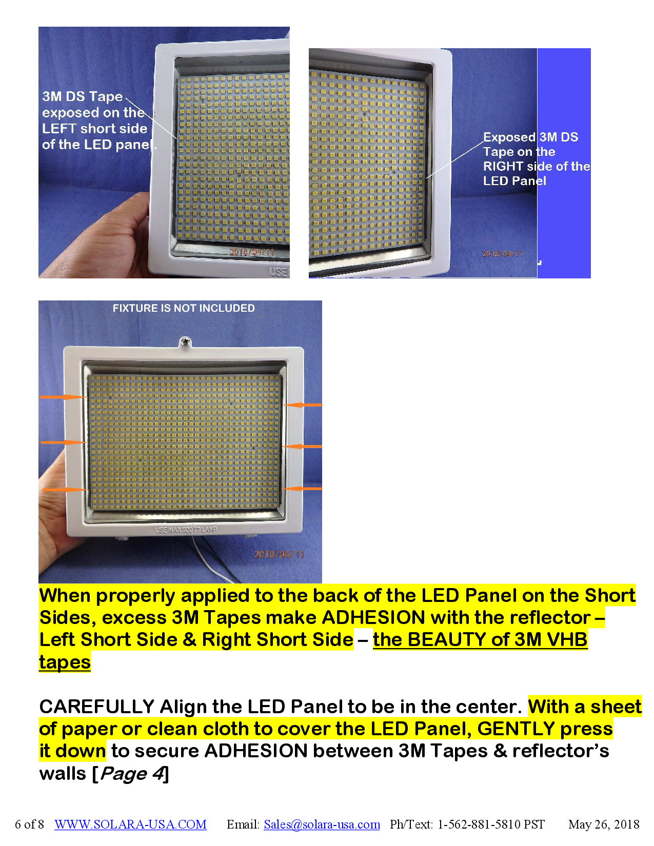 7000lm LED Panel Replacement for Halogen Bulb in Flood Light Fixtures, P/N: SPTL792LRC-M-COLOR