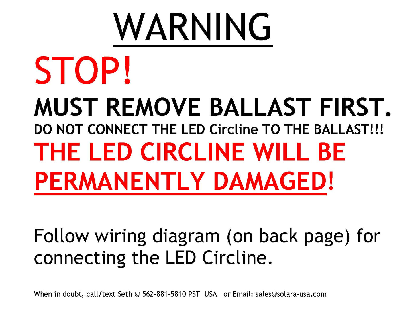 SOLARA-USA Extremely BRIGHT 4200-lumen 8" LED Circline for Ceiling Light, Ceiling Fan Light, P/N: SPTL448LRM-COLOR