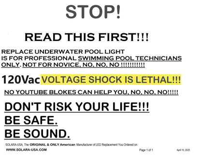 4200lm LED Kits for Halogen Bulb Replacement for Aqualumin III Fixture, P/N: SPTL448LM56-PLIII-COLOR