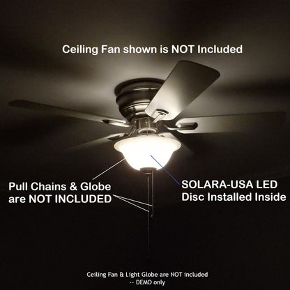 8" Diameter 5400-lumen LED Circular Light for Ceiling Light & Ceiling Fan Light, P/N: SPTL180LR+LMC420LMC-COLOR