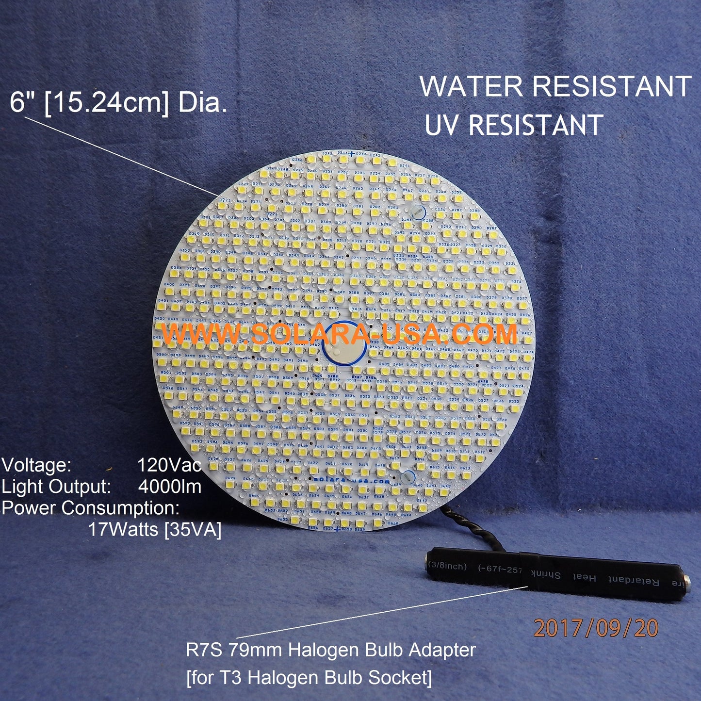 4000lm LED Kits for Halogen Bulb Replacement for Aqualumin II Fixture, P/N: SPTL420LM6-PLII-COLOR