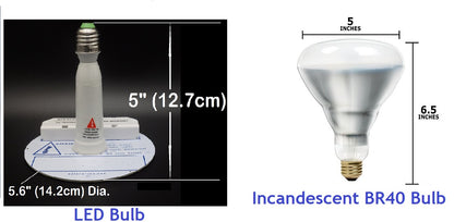 4200lm LED Bulb Replacement for BR40 Incandescent Bulb Pool Light for Hayward, Pentair Fixtures, P/N: SPTL448LM56-1A BR40 LB - COLOR